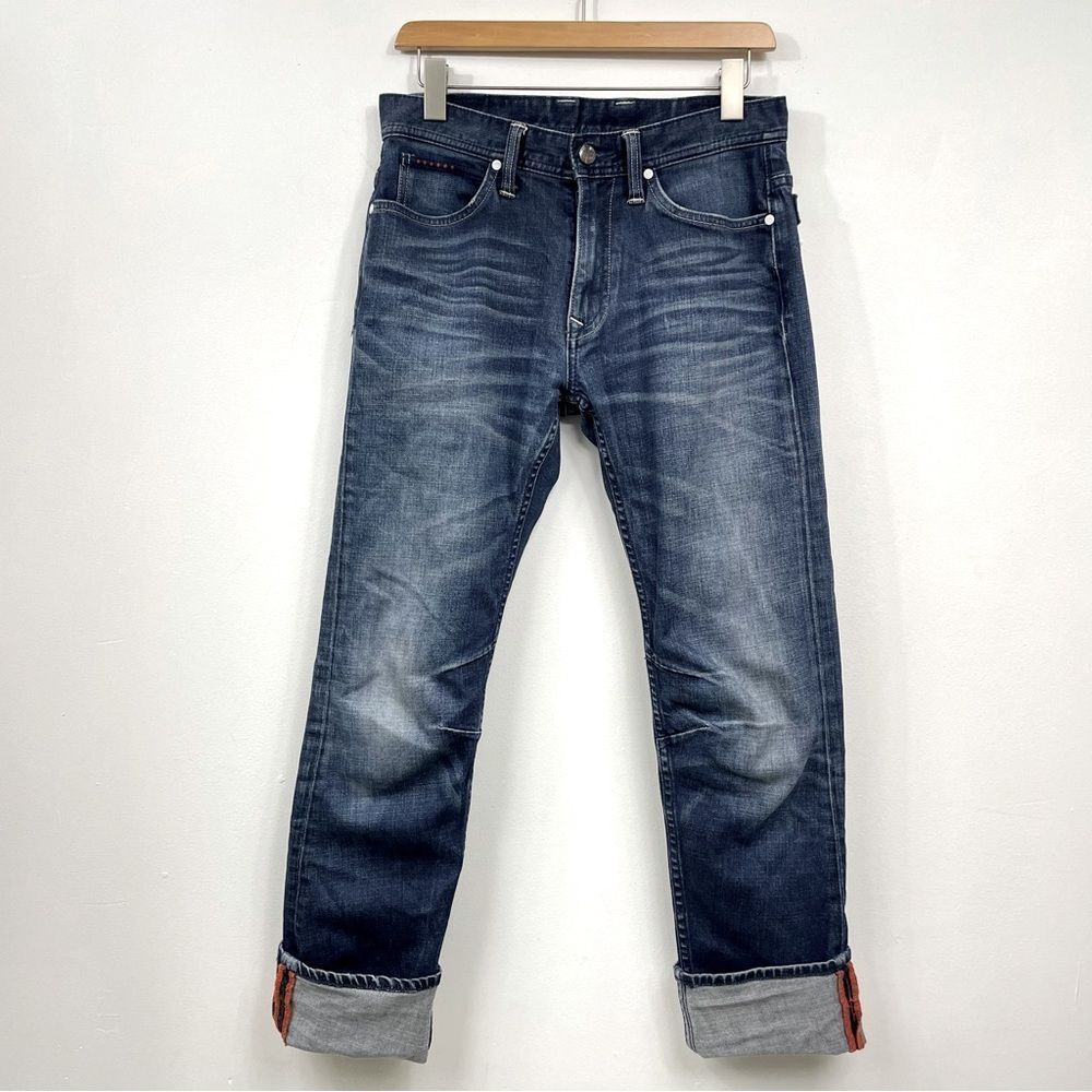 Lee | slim regular fit, cargo blue jeans cuffed look detail